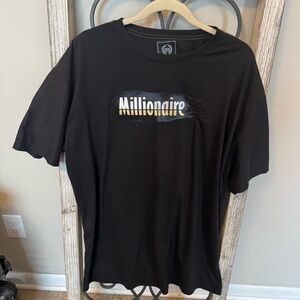 CR24 Chrome Edge Millionaire Black Gold Graphic T Shirt 3XL Streetwear